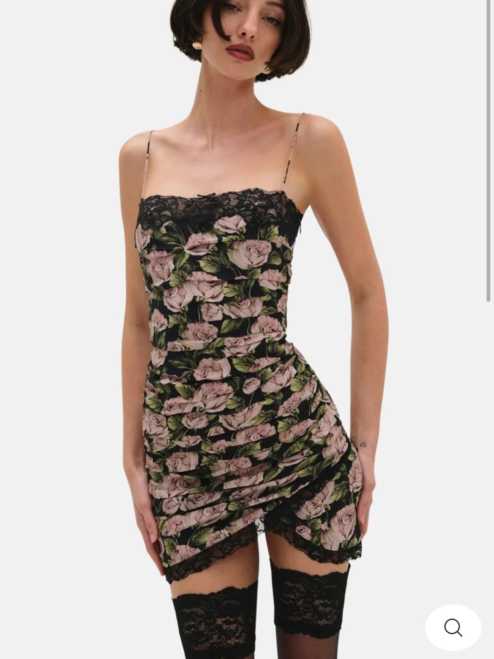 NWT For Love and Lemons Fallen Rose Mini Dreas